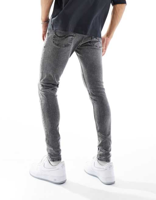 Jack & Jones mike tapered jeans in gray, 4 of 5