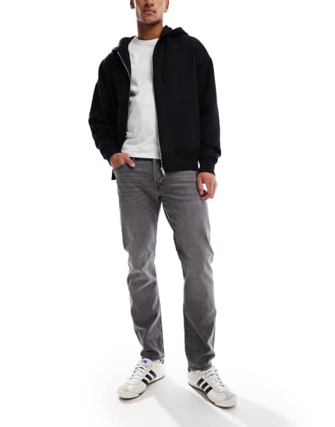 Jack & Jones mike tapered jeans in gray - view 1