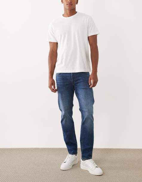 Jack & Jones - Mike - Toelopende jeans in middenblauw - view 1