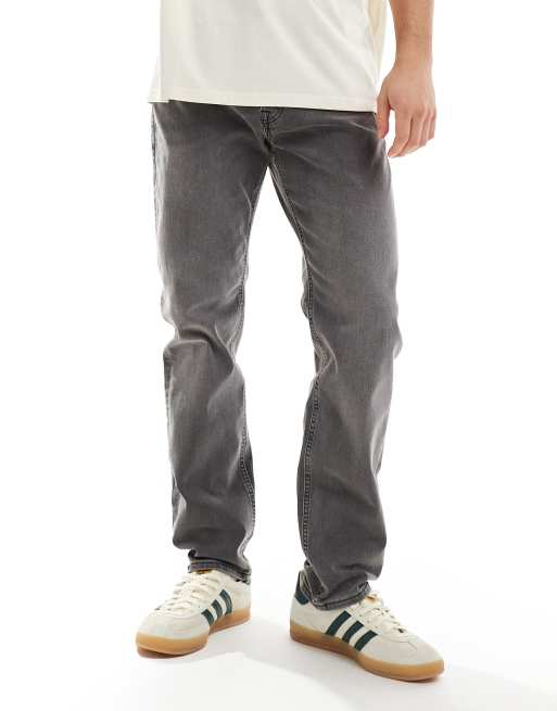 Jack & Jones - Mike - Toelopende jeans met wassing in grijs