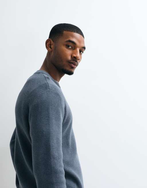 Jack & Jones Milano Stitch premium sweater in gray, 2 of 5