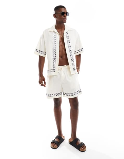 Jack & Jones – Mönstrat set i linne - view 1