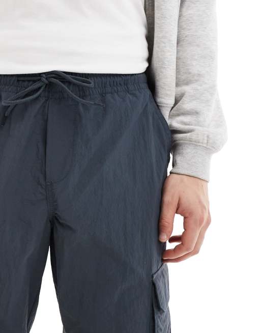 Jack & Jones – Mörkgrå cargobyxor med muddar i tachstil , 3 av 5