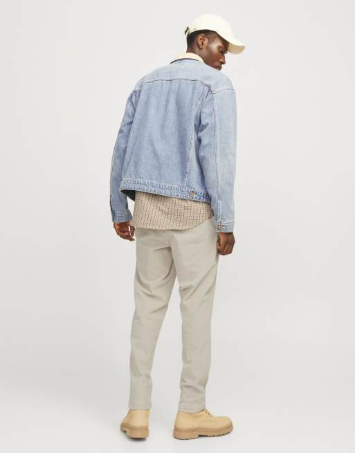 Jack & Jones – Mörkgrå chinos i manchester, 2 av 7