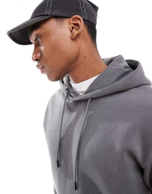 Jack & Jones – Mörkgrå huvtröja i oversize, 3 av 4