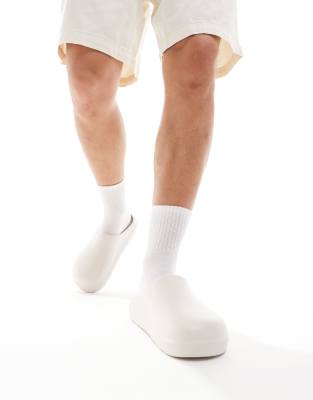 Jack & Jones moulded mule in cream