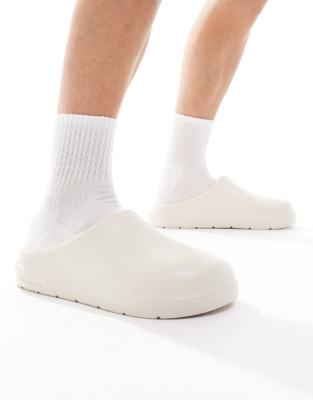 Jack & Jones moulded mule in cream