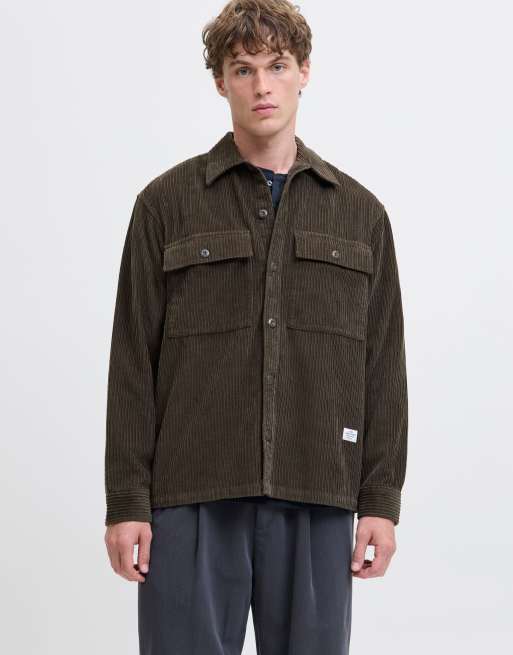 Jack & Jones - Mørk olivengrøn overskjorter, 4 af 7