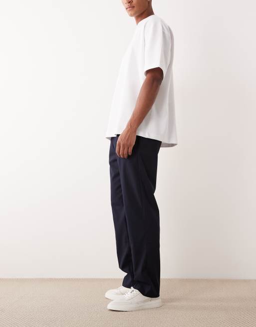 Jack & Jones - Mørke marineblå bukser med løbesnor, 3 af 5