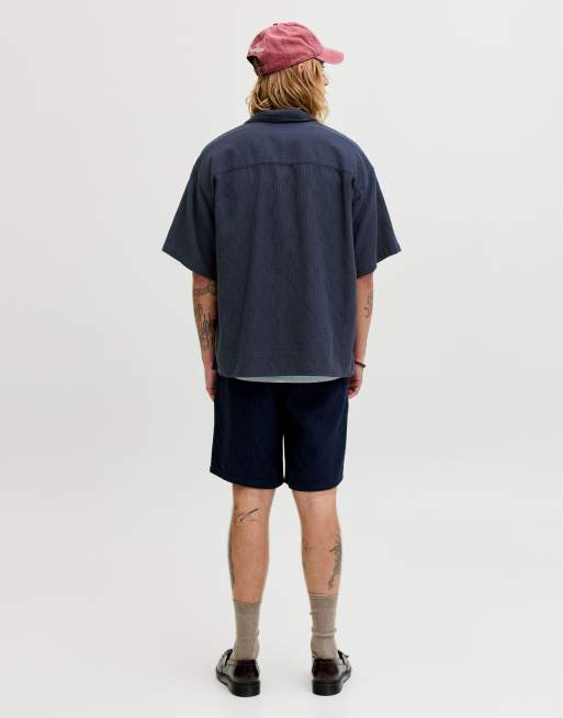 Jack & Jones - Mørkeblå resort-skjorte, 2 af 7