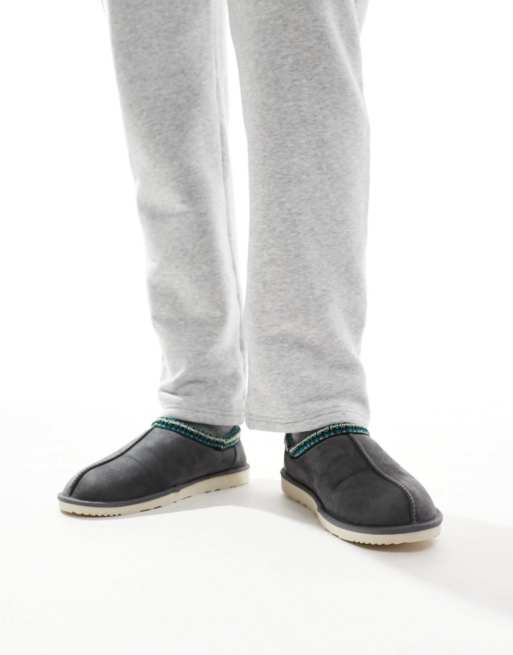 Jack & Jones JFWLOUIS Suede Mule Clogs, Cognac, 45 EU, cognac, 45 EU