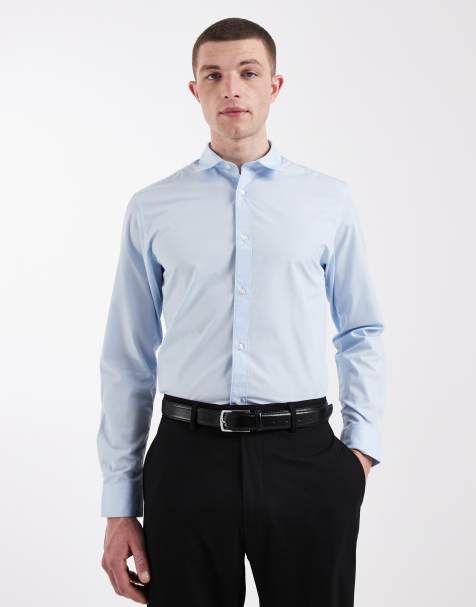 Jack & Jones – Niebieska elegancka koszula o dopasowanym kroju - view 1