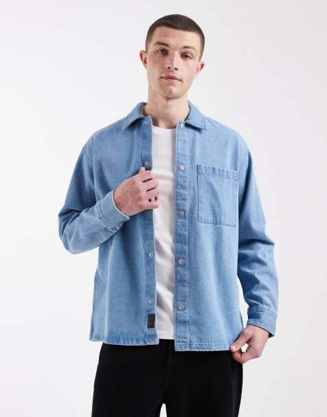 Jack & Jones – Niebieska jeansowa koszula wierzchnia - view 1