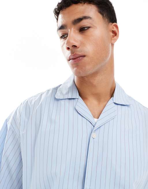 Jack & Jones – Niebieska koszula oversize z popeliny, 3 z 4