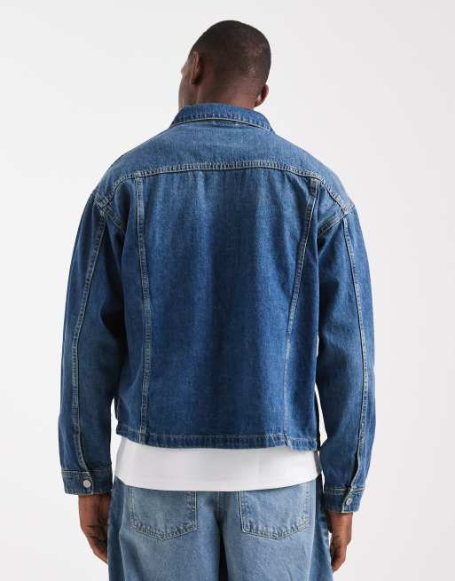 Jack & Jones – Niebieska kurtka jeansowa o pudełkowym kroju , 3 z 5