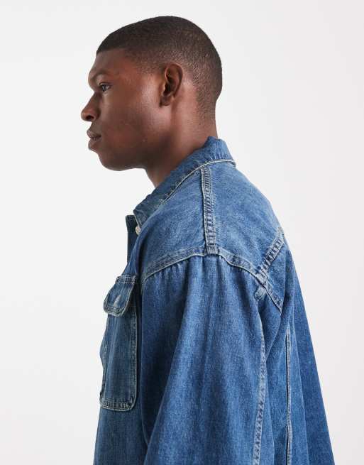 Jack & Jones – Niebieska kurtka jeansowa o pudełkowym kroju , 4 z 5