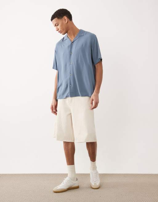 Jack & Jones – Niebieska wiskozowa koszula z krótkimi rękawami, 2 z 5