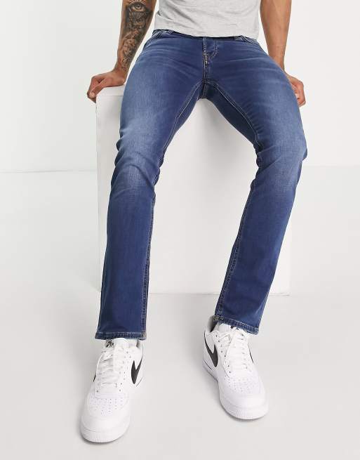 Jack & Jones – Niebieskie jeansy o dopasowanym kroju