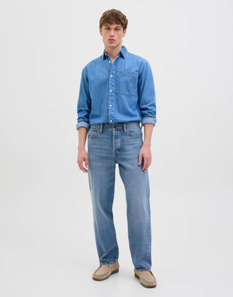Jack & Jones Loose-fit jeans in blue denim