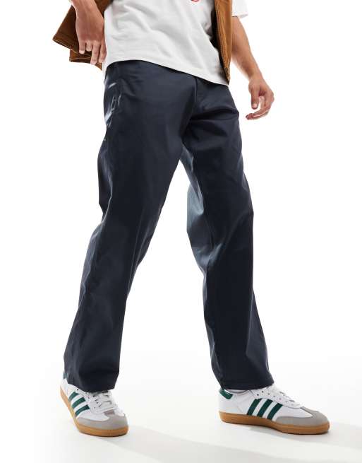 Jack & Jones – Niebieskie luźne spodnie chinosy typu worker