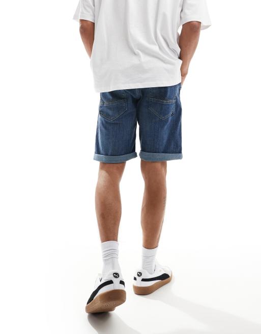 Jack & Jones – Niebieskie szorty jeansowe z przetarciami, 3 z 5