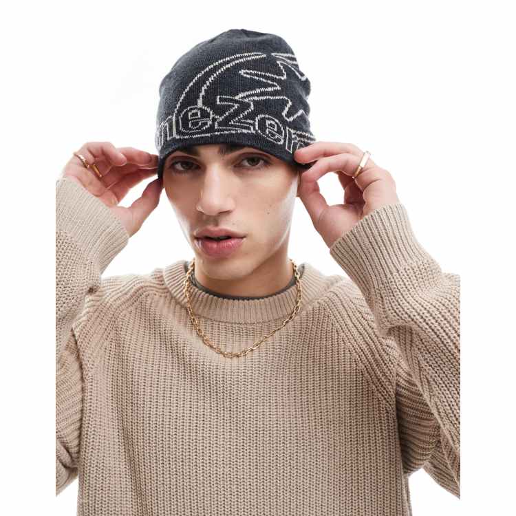 Jack & Jones Nine Zero beanie in black | ASOS