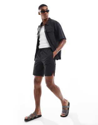 Jack & Jones Nylon Shorts In Black - Part Of A Set