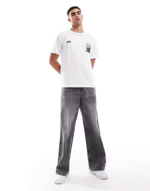 Jack & Jones Oasis t-shirt with back print in white, 3 of 4