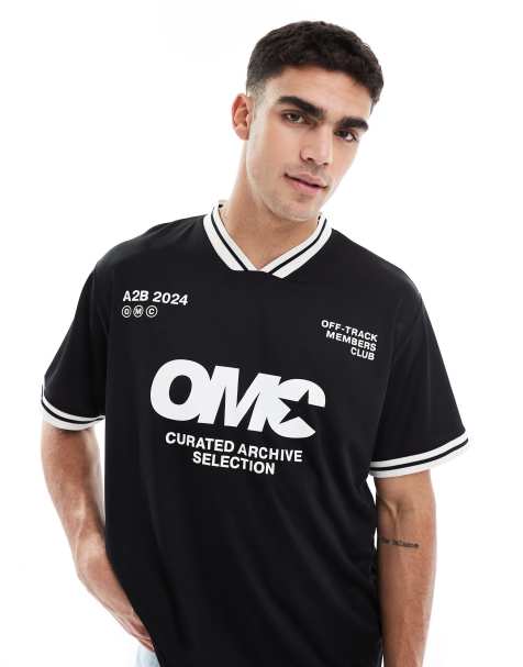 Jack & Jones – Oberteil mit Fußball-Design in Schwarz - view 1