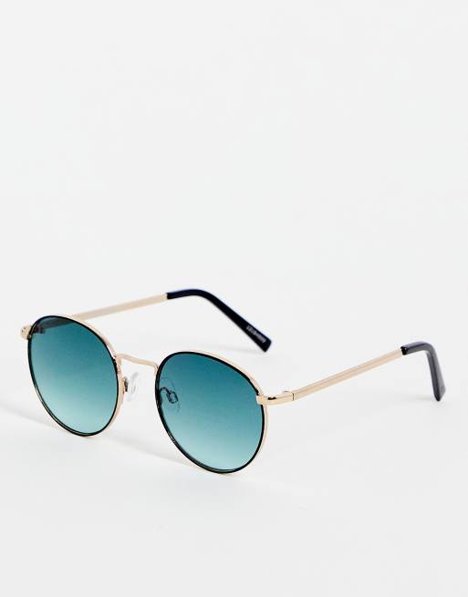 Jack & Jones - Occhiali da sole con montatura rétro color oro