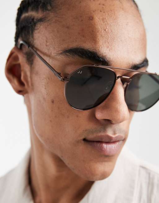 Jack & Jones - Occhiali da sole modello aviatore neri, 3 di 3