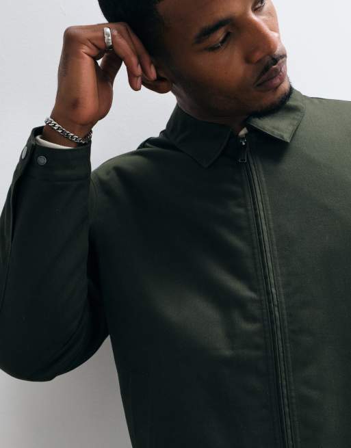 Jack & Jones ocieplana kurtka typu worker w ciemnej zieleni, 4 z 5