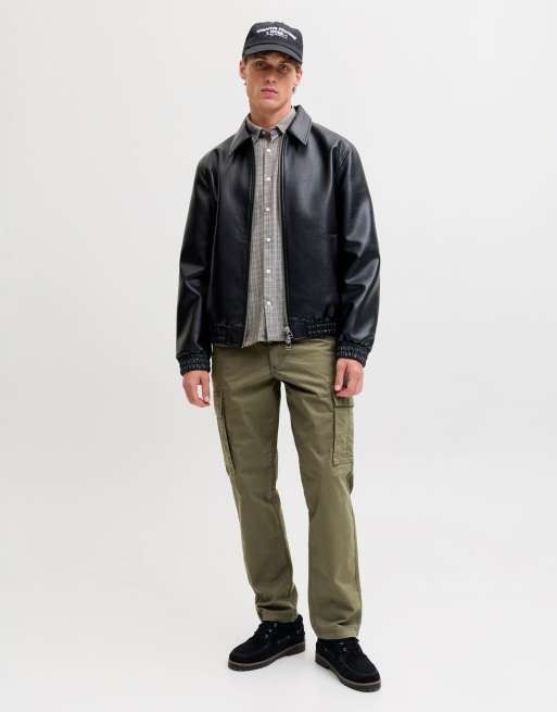 Jack & Jones - Olivengrønne cargobukser, 3 af 7