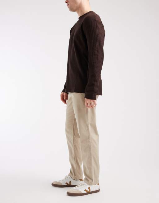Jack & Jones – Ollie – Beżowe chinosy o regularnym kroju, 3 z 5