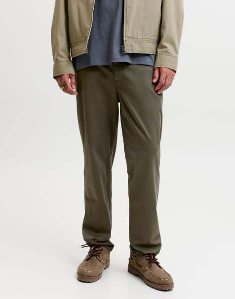 Jack & Jones Ollie broek met normale taille in bruin - view 1