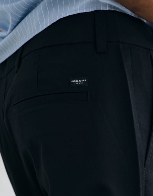 Jack & Jones Ollie slim fit formal trouser in black , 2 of 5