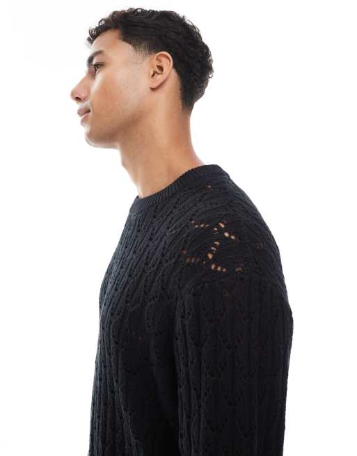 Jack & Jones Knit Pullover Für Jungen - Schwarz Mit Stehkragen