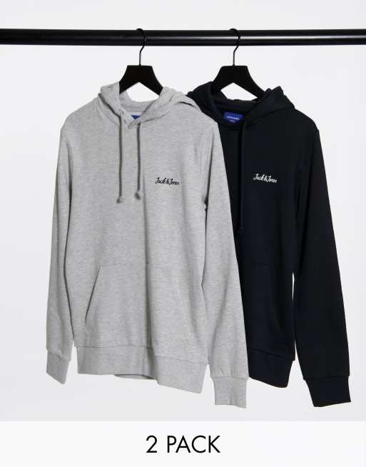 jack and jones 2 pack hoodies