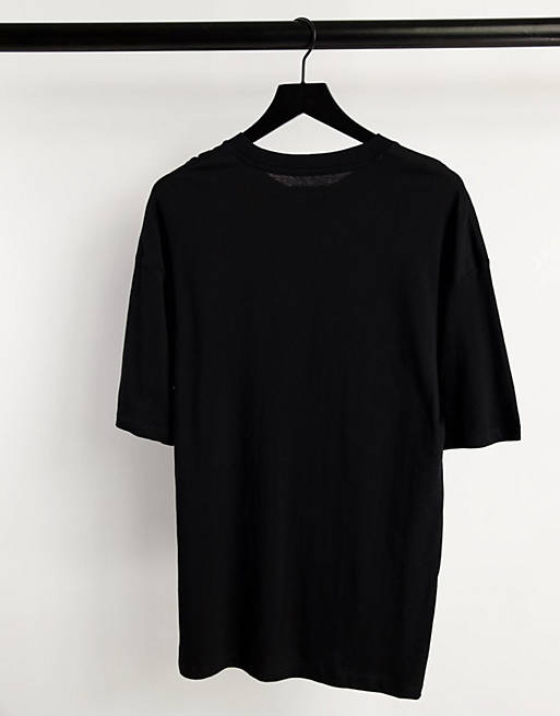 Men Jack & Jones Originals 2 pack oversize t-shirt in black & white 