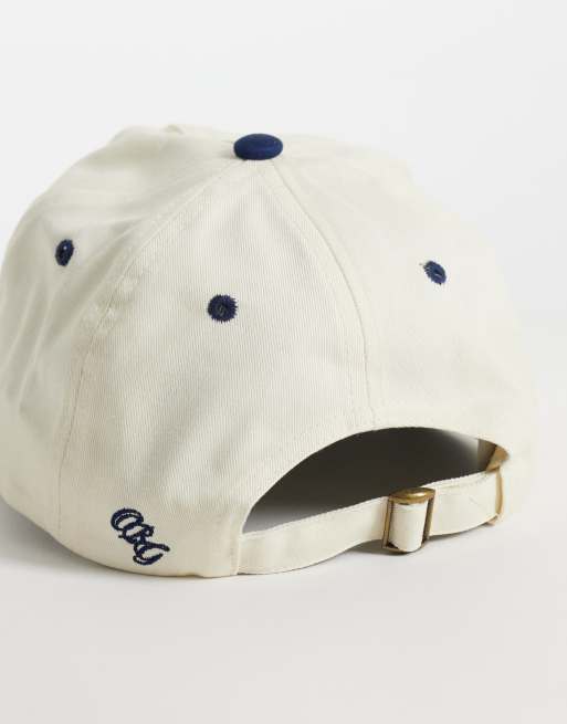 Jack & Jones originals baseball cap in white and blue, 2 of 3