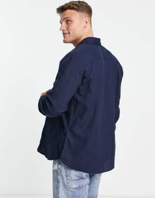 Camicia in flanella blu navy - Jack&Jones Camicia donna  - immagine2