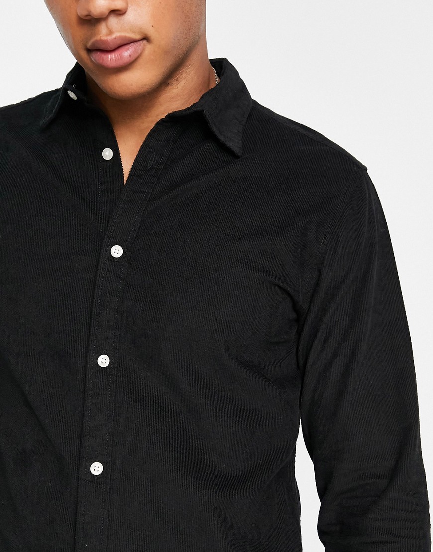 Camicia nera a coste-Black - Jack&Jones Camicia donna  - immagine3