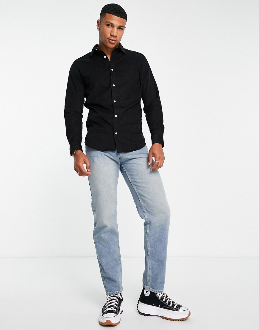 Camicia nera a coste-Black - Jack&Jones Camicia donna  - immagine2