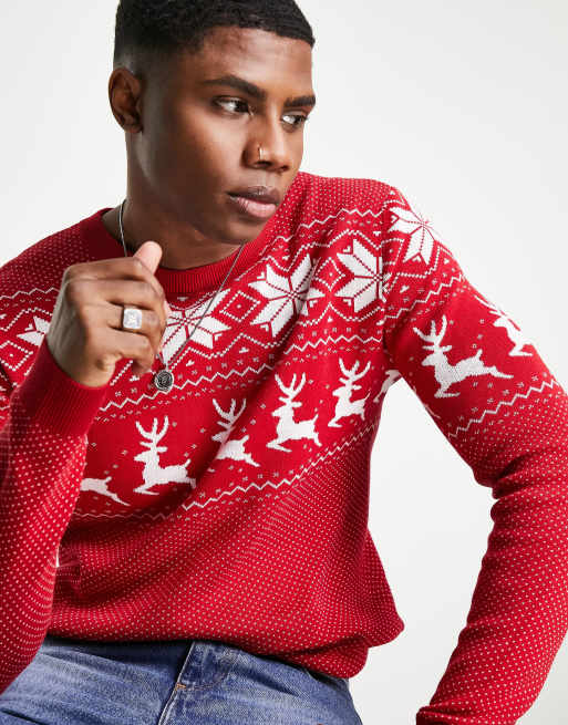 Jack jones clearance christmas jumper