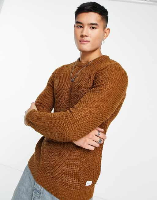 Chunky tan sweater hotsell