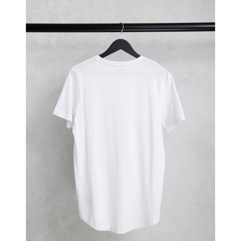 Confezioni multipack  Jack & Jones Originals - Confezione da 3 T-shirt lunghe con fondo arrotondato bianco/ bianco/ nero