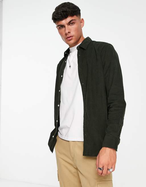 Jack Jones Originals – Cordhemd in Khaki ASOS
