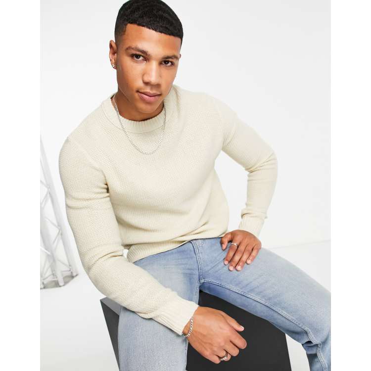 Crew neck sweater with best sale polo shirt