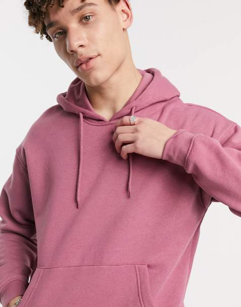 Jack & Jones Originals drop shoulder hoodie in pink - view 1