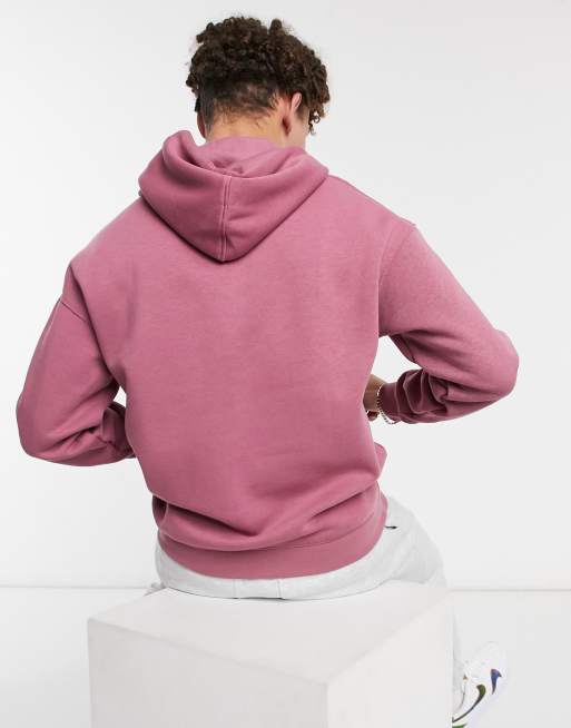 Jack & Jones Originals drop shoulder hoodie in pink, 2 of 4